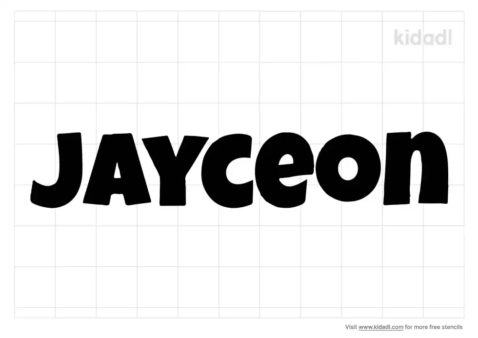 Name Jayceon Stencil