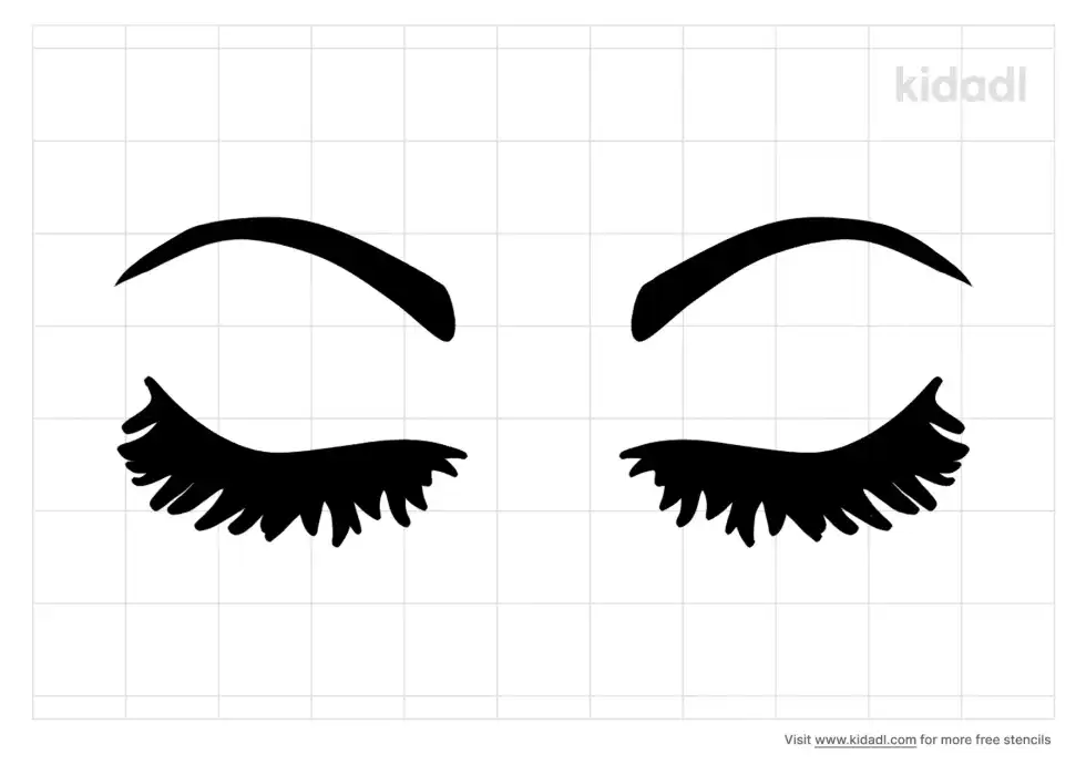 Eyelash Stencil