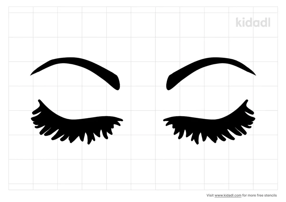 Eyelash Stencil