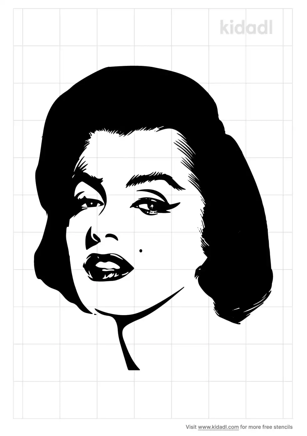 Merilyn Monroe Stencil
