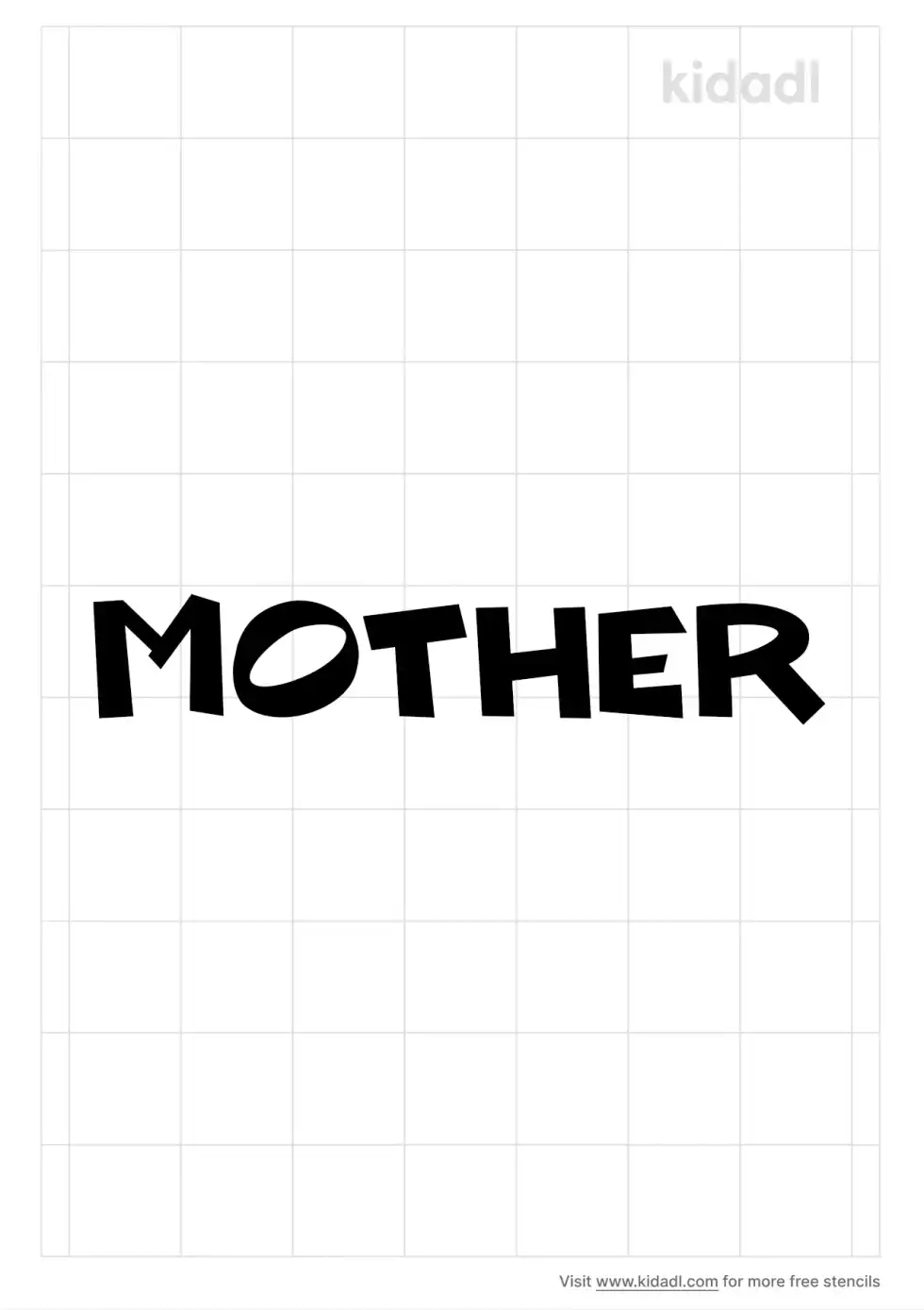 Mother Word Stencil