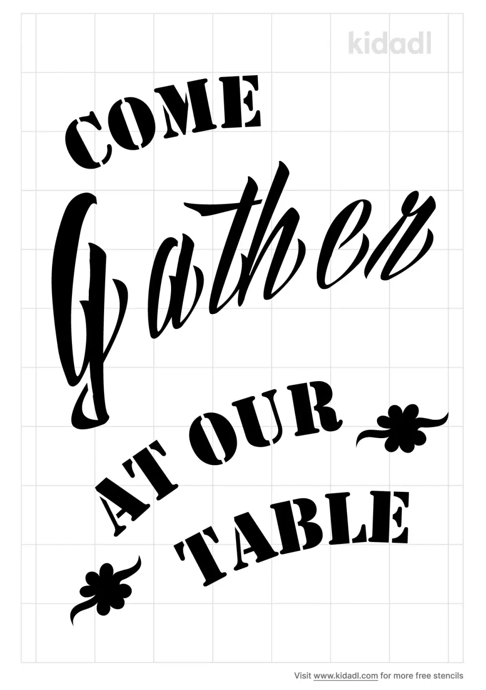 Come Gather At Our Table