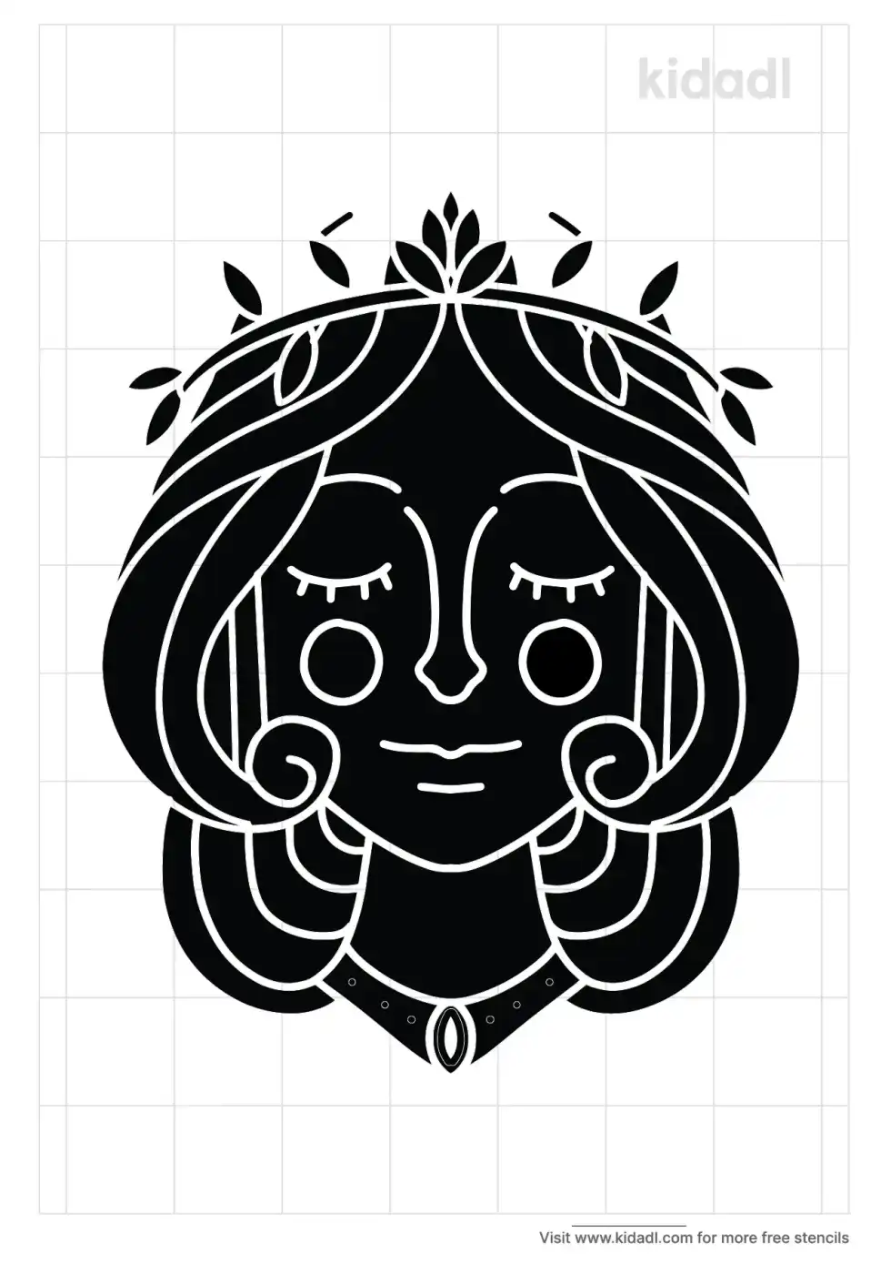Greek Goddess Stencil