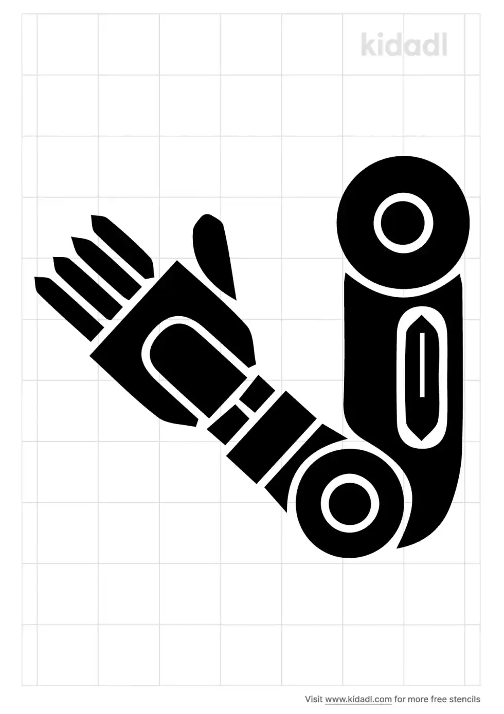 Mechanical Arm Stencil