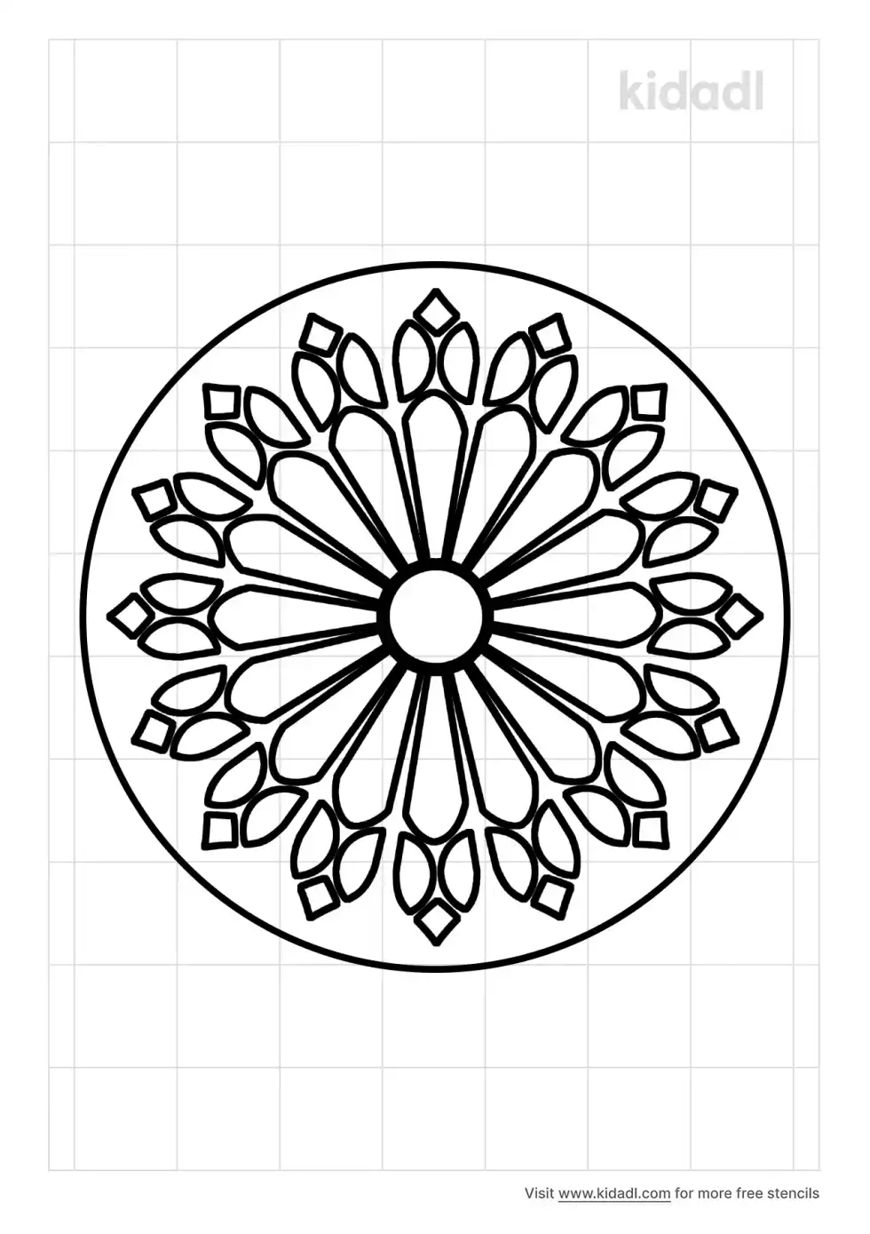 Rose Window Stencil
