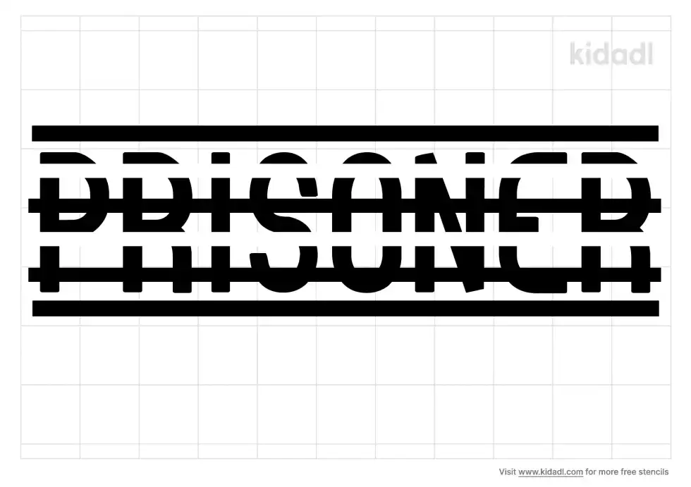 Prisoner Word Stencil