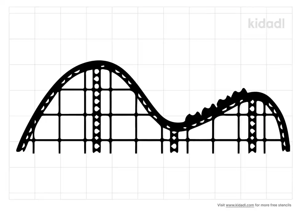 Roller Coaster Stencil