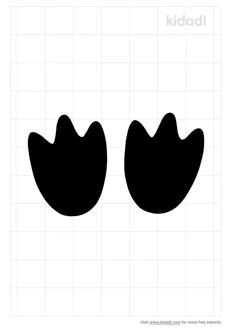 Penguin Flipper Stencil