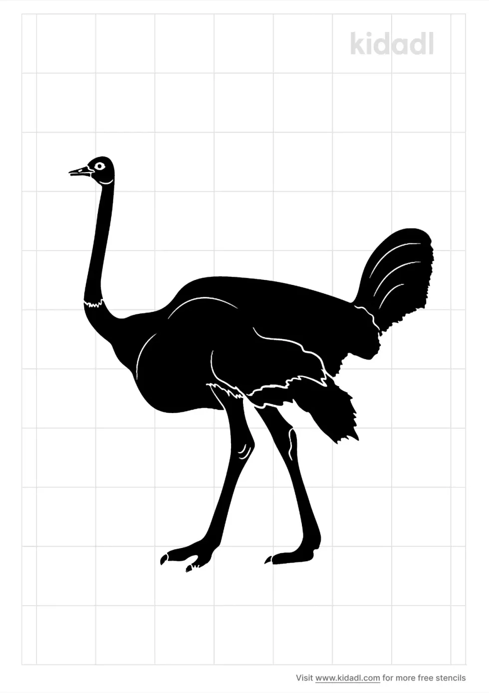 Ostrich Stencil