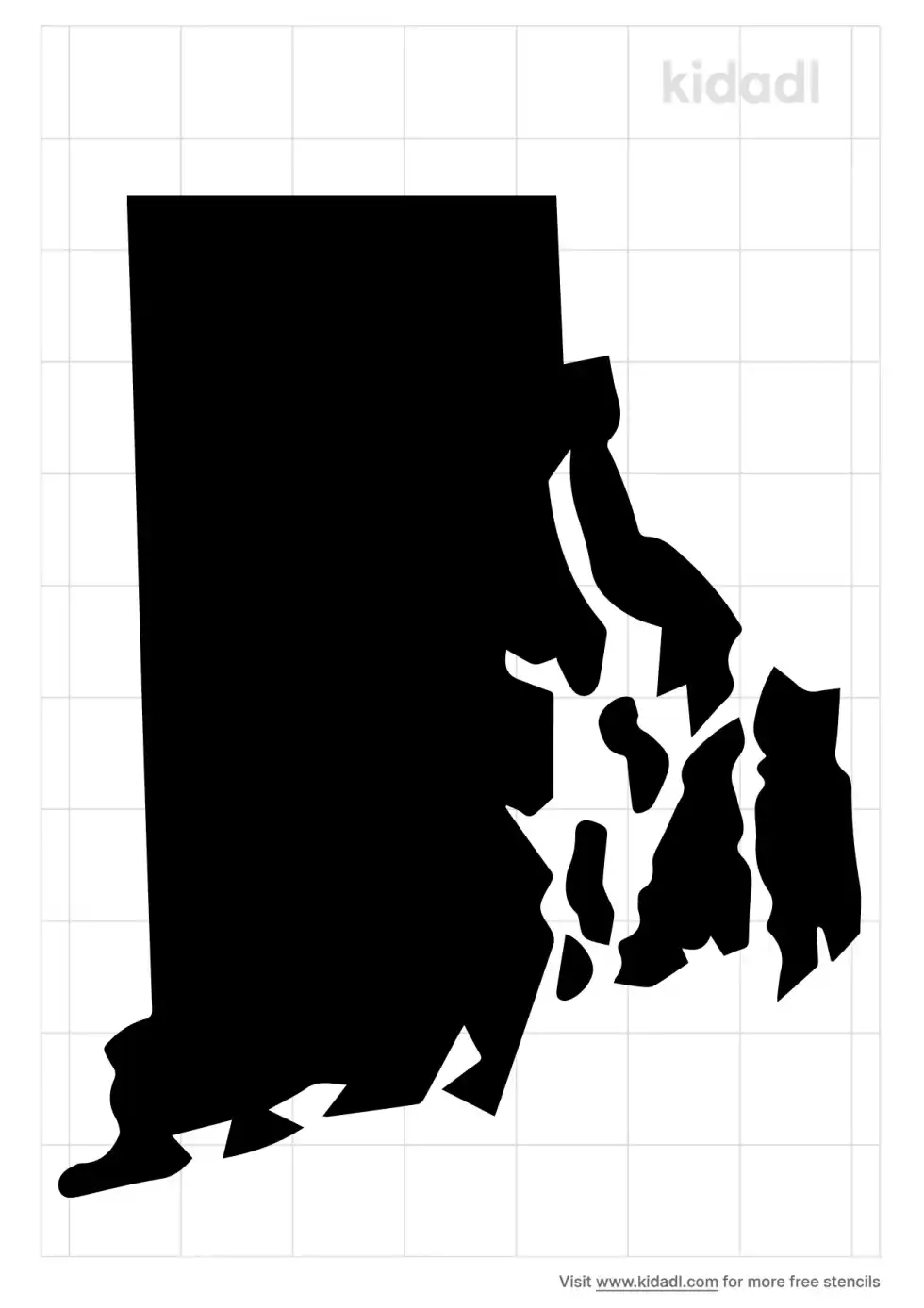 Rhode Island Easy Stencil (Easy)