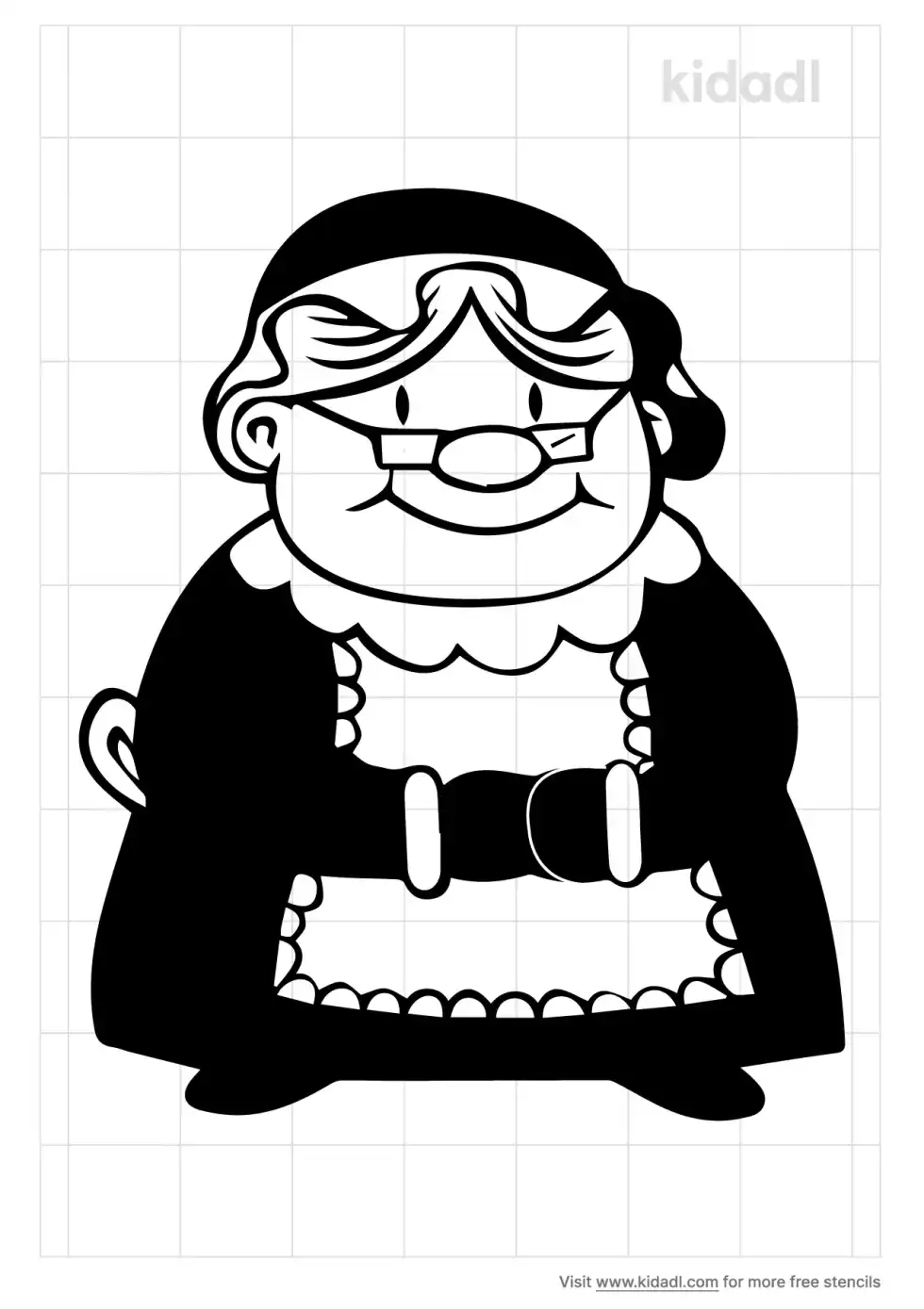 Mrs Claus Stencil