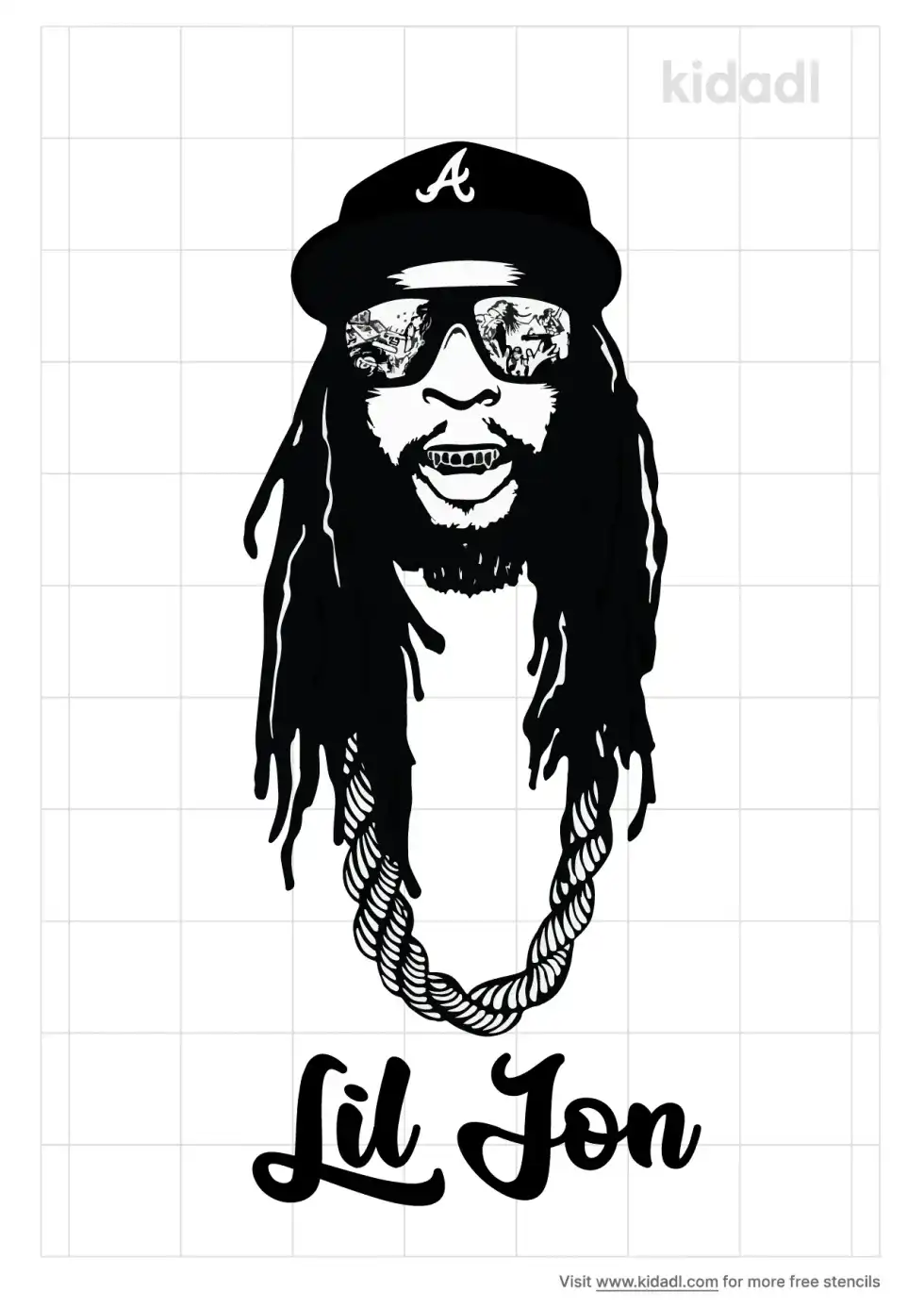 Lil Jon Stencil