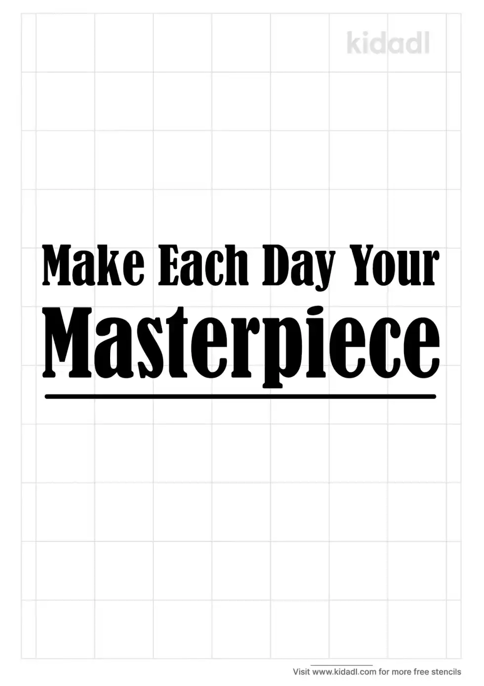 Masterpiece Make Stencil