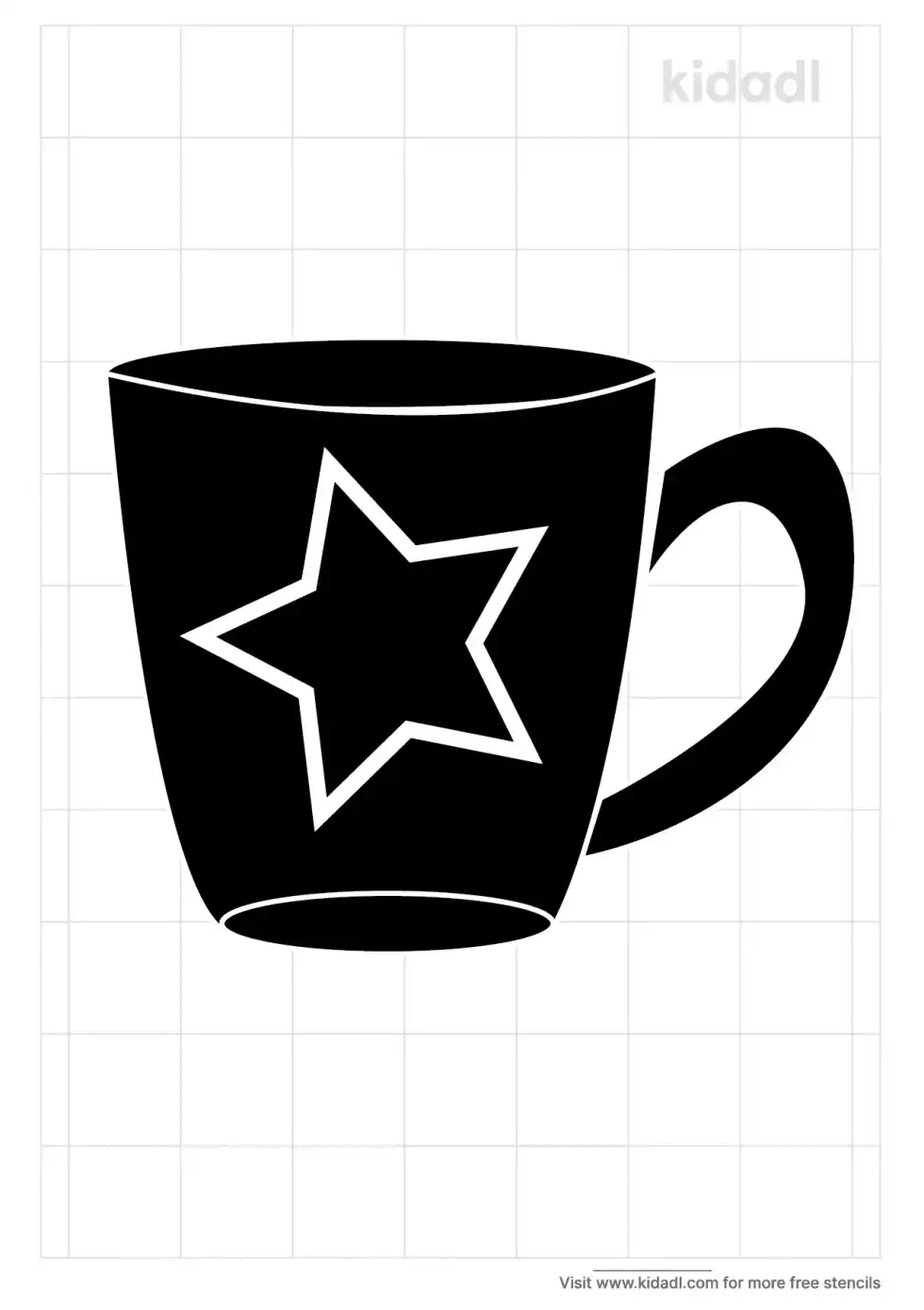 Coffee Mug Stencil