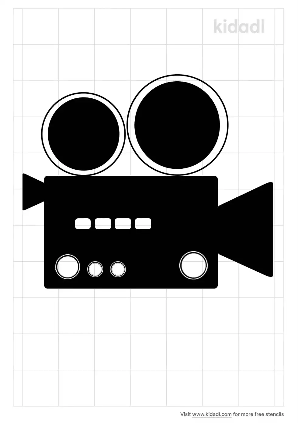 Vintage Camera Stencil