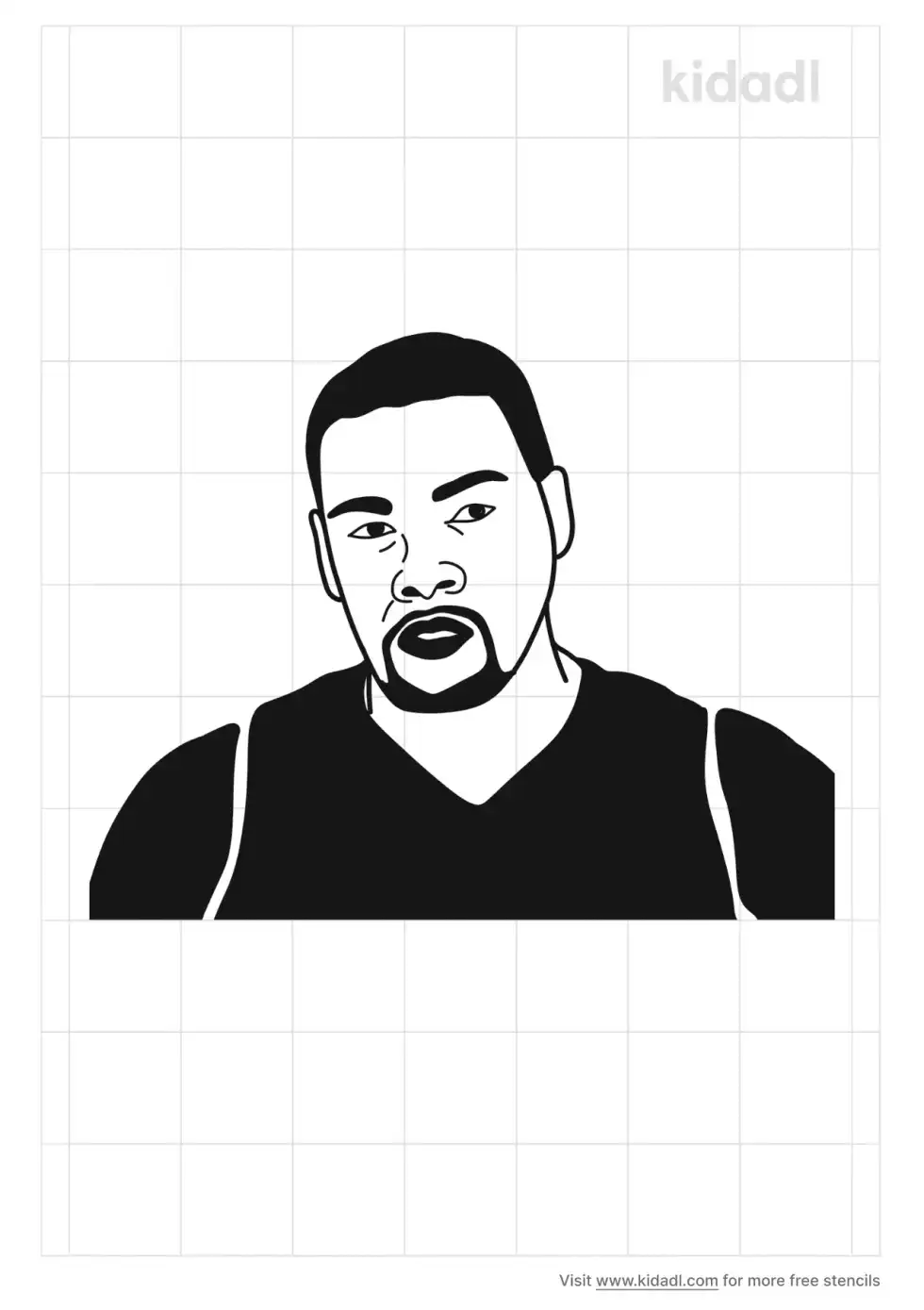 Kevin Durant Stencil