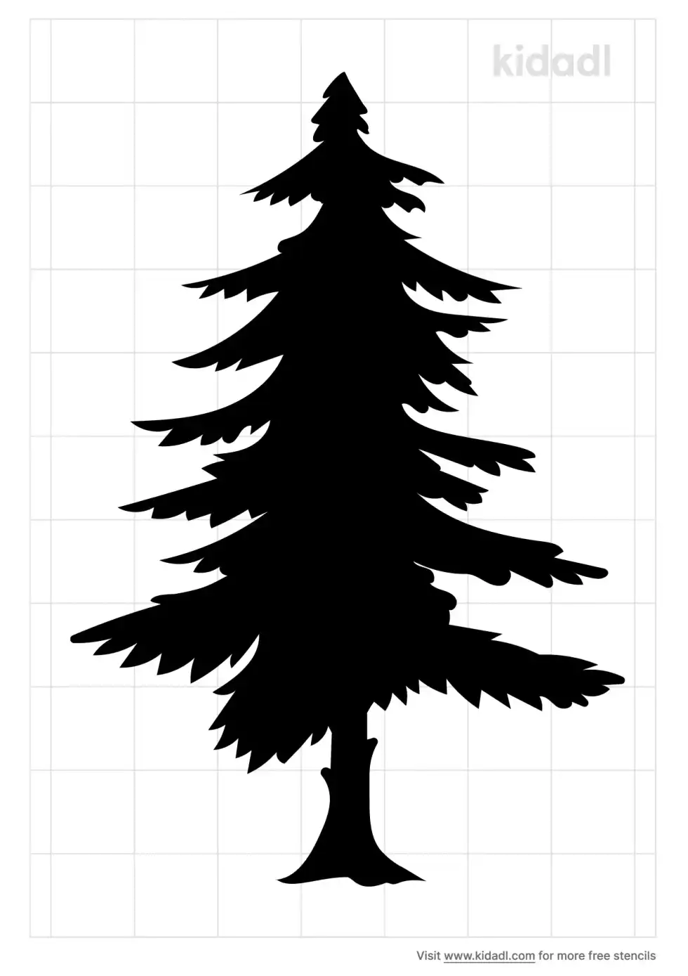Conifer Stencil