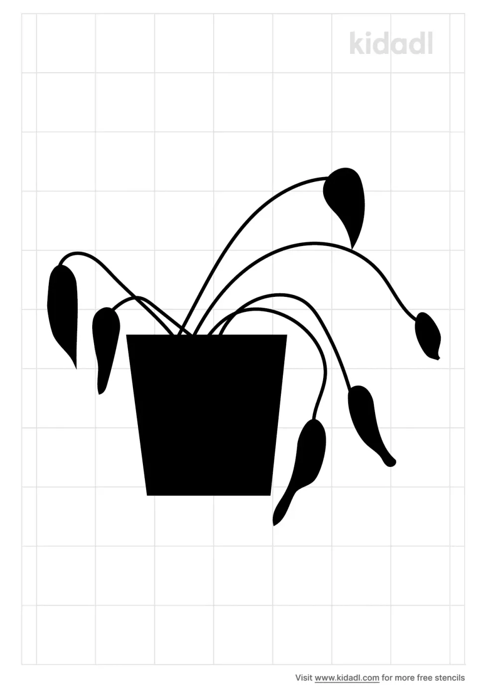 Dying Plant Stencil