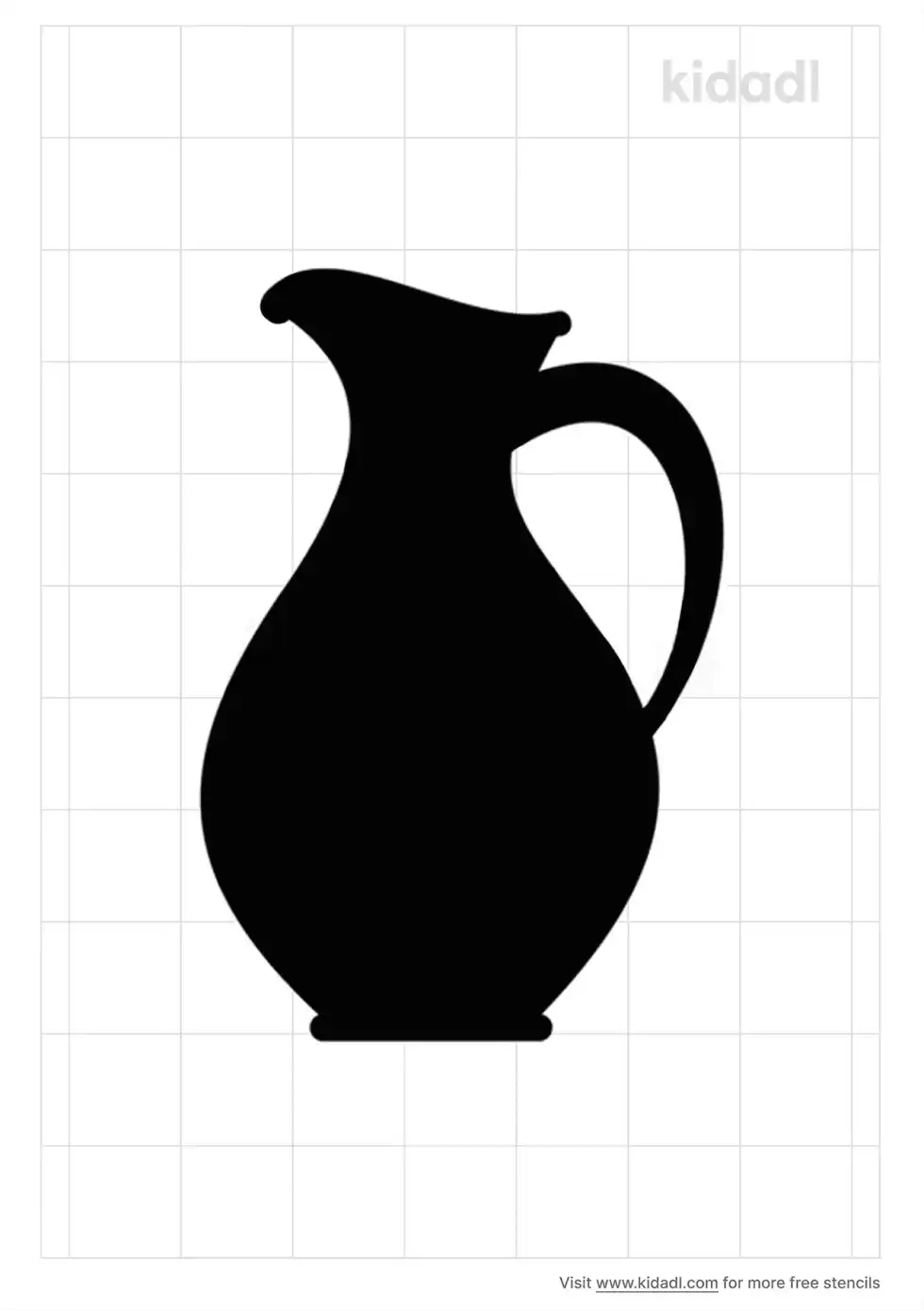 Water Pitcher Stencil