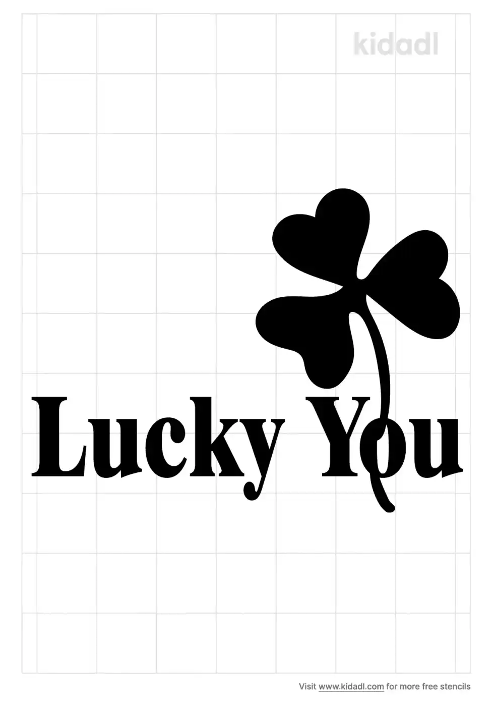 Lucky You Stencil