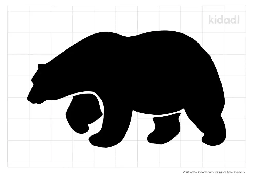 Grizly Bear Stencil
