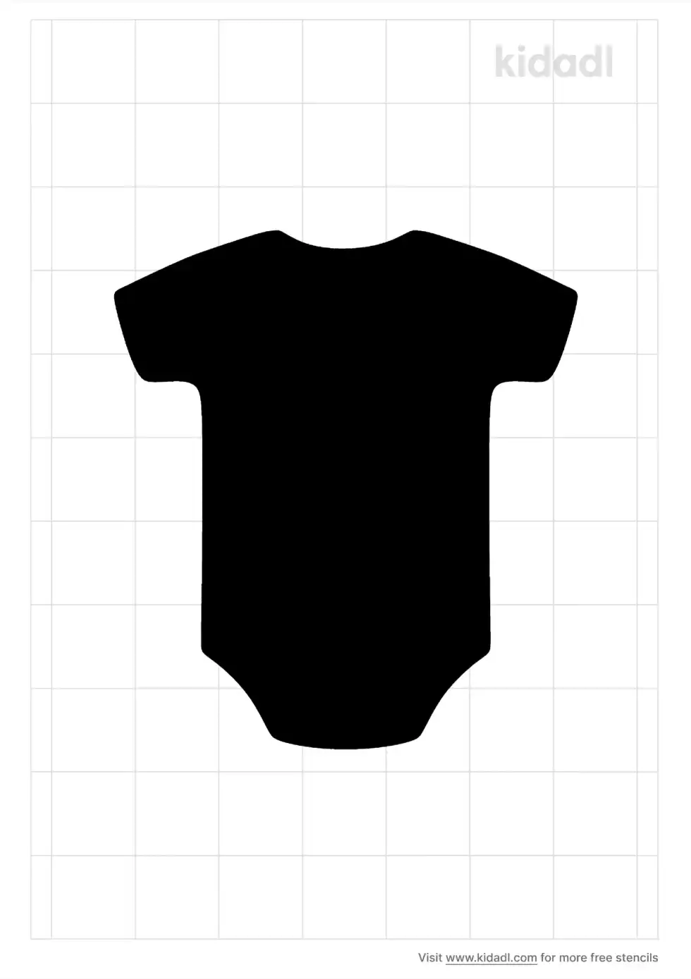 Onesie Stencil