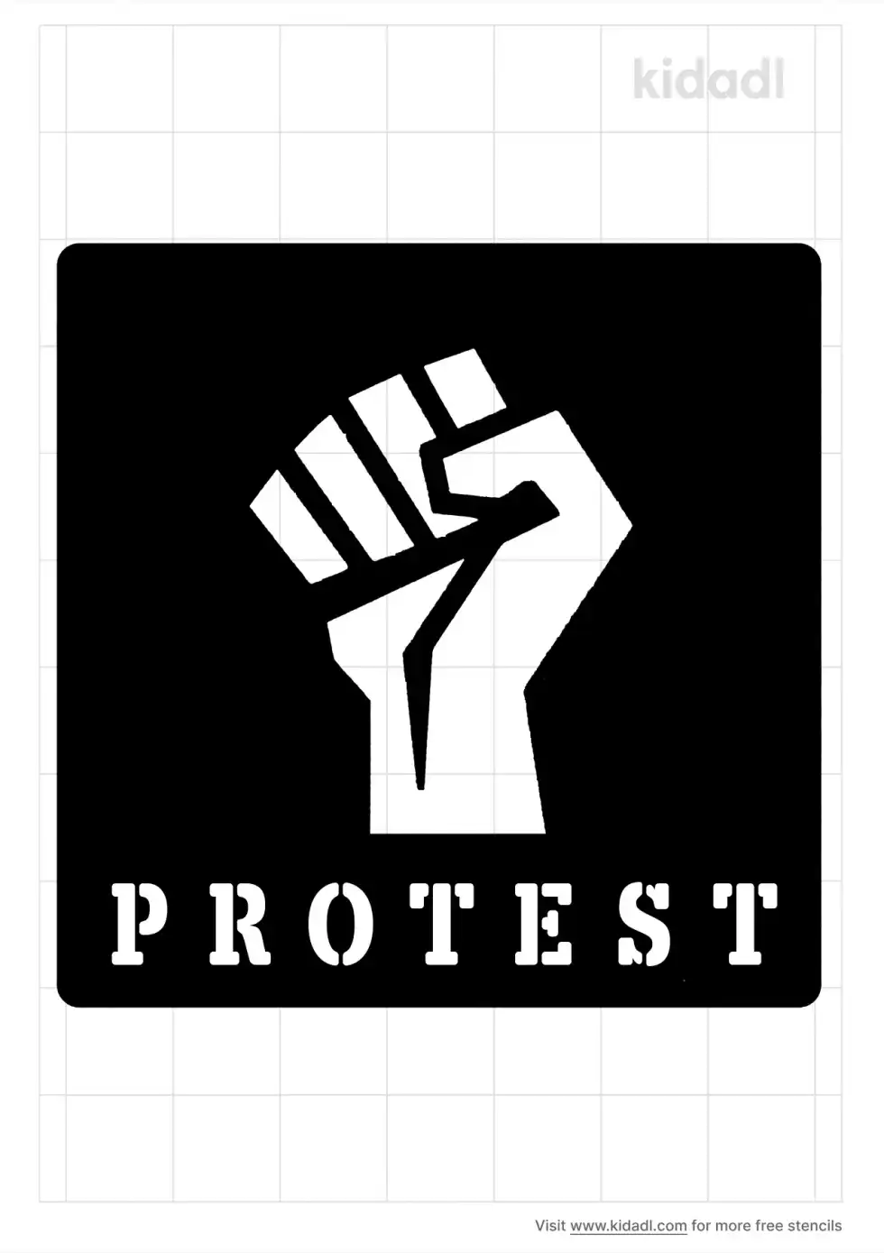 Protest Stencil