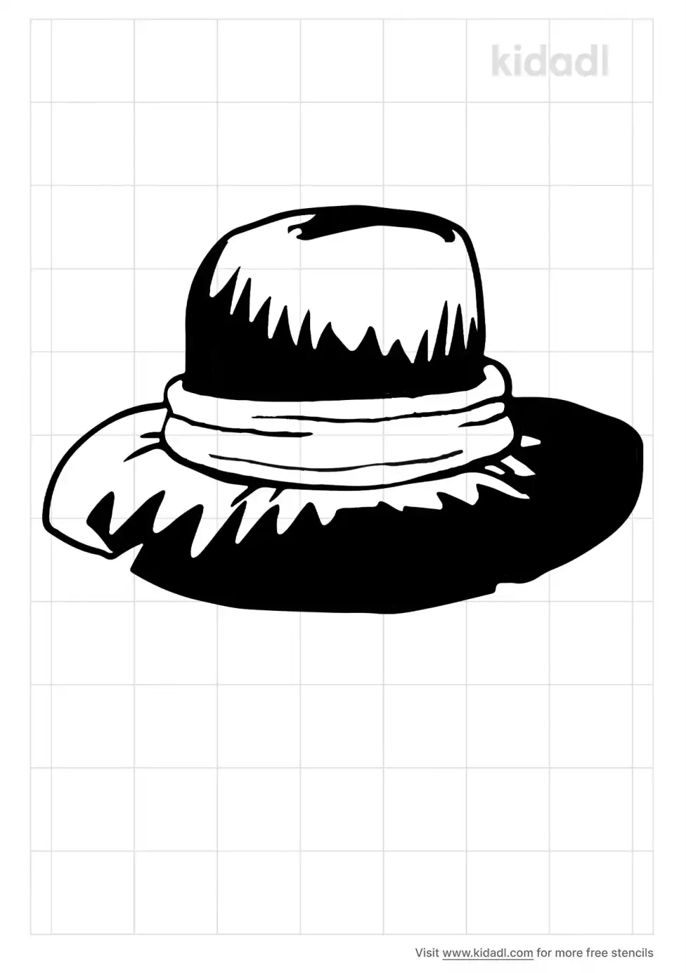 Scarecrow Hat Stencil