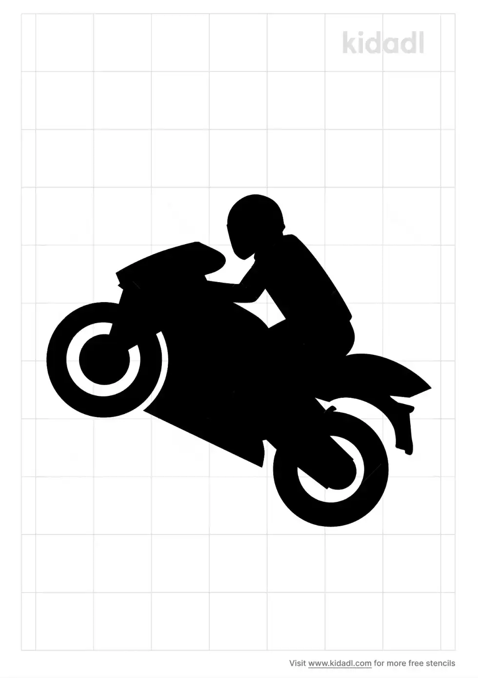 Wheelie Stencil