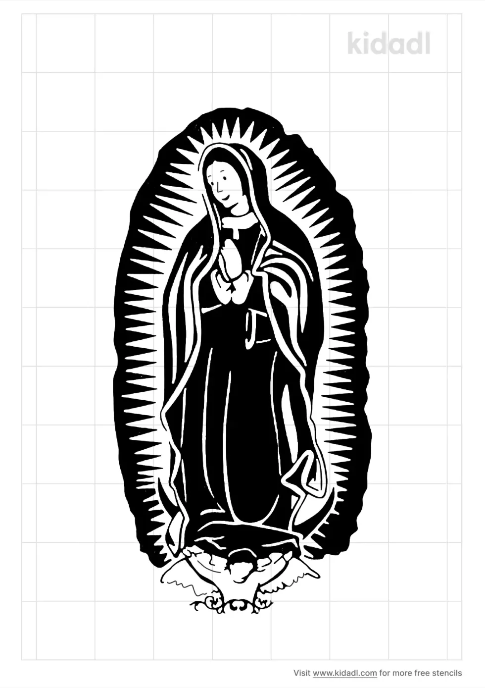 Guadalupe Stencil