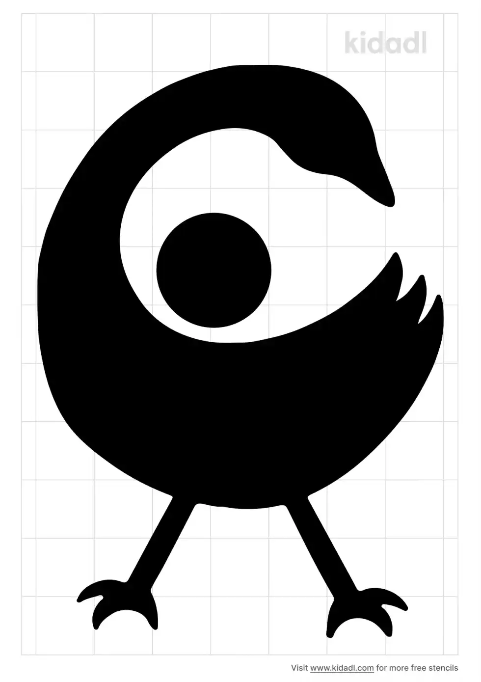 Sankofa Bird Stencil