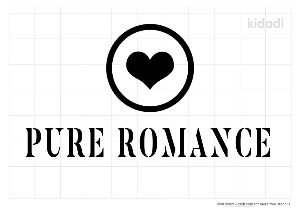 Pure Romance Heart Stencil