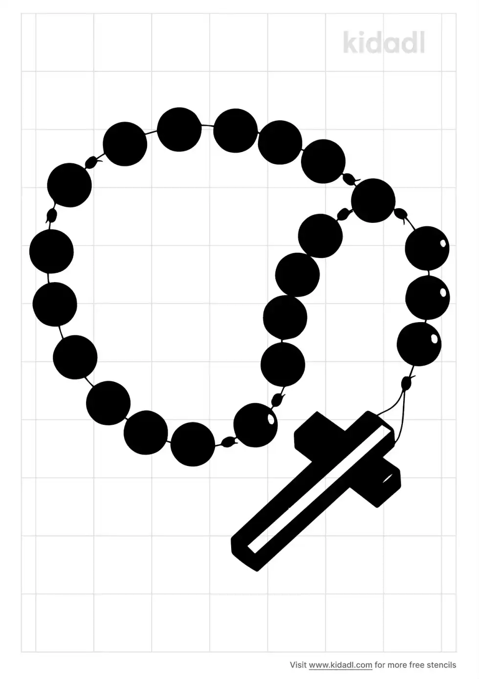 Rosary Stencil