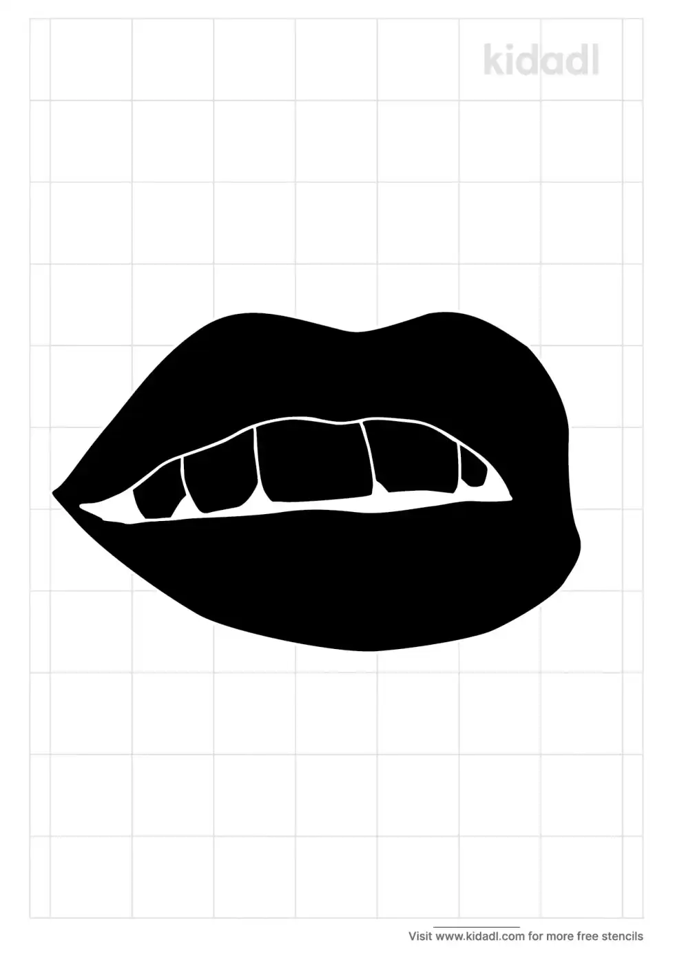 Open Mouth Stencil