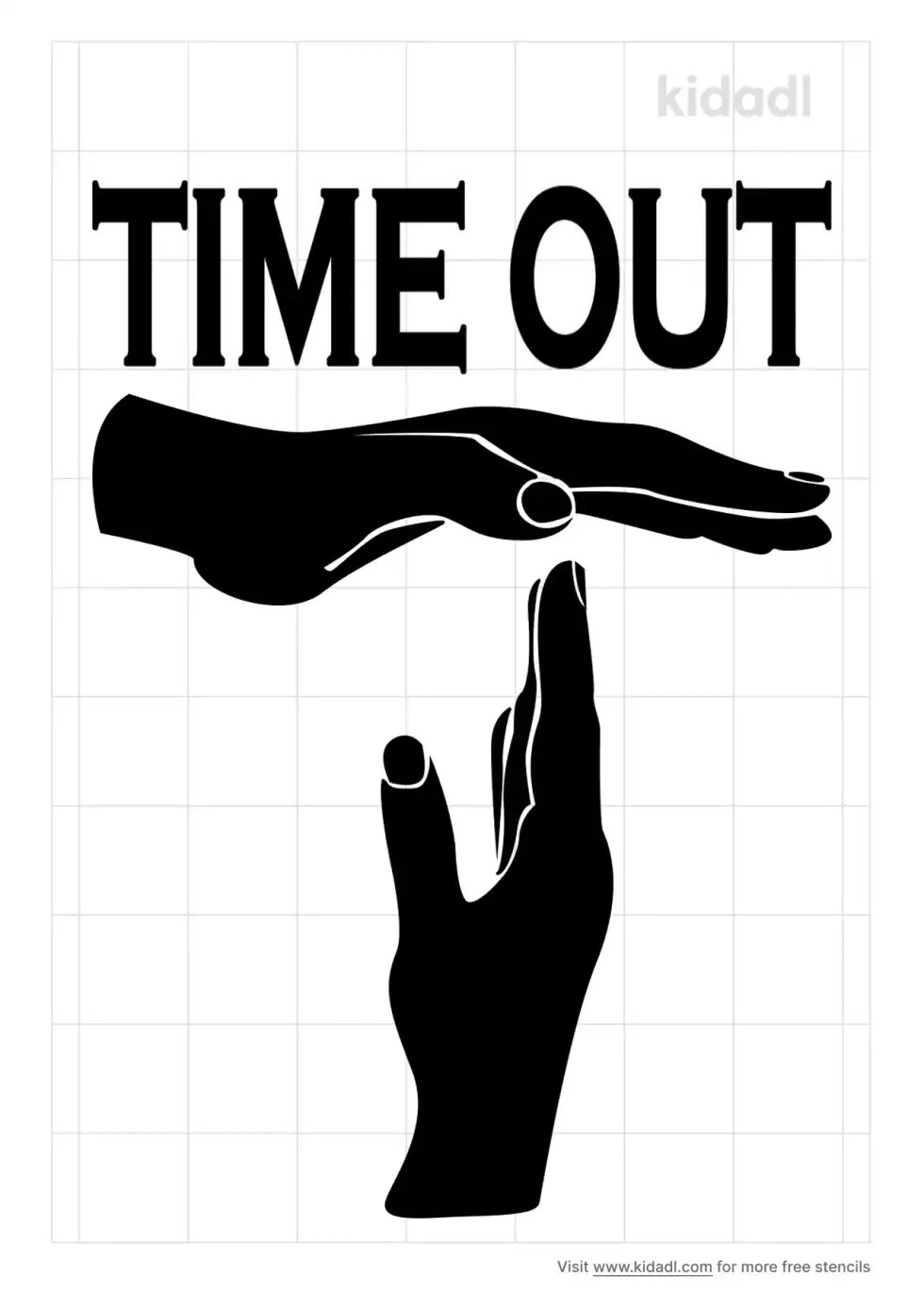 Time Out Stencil