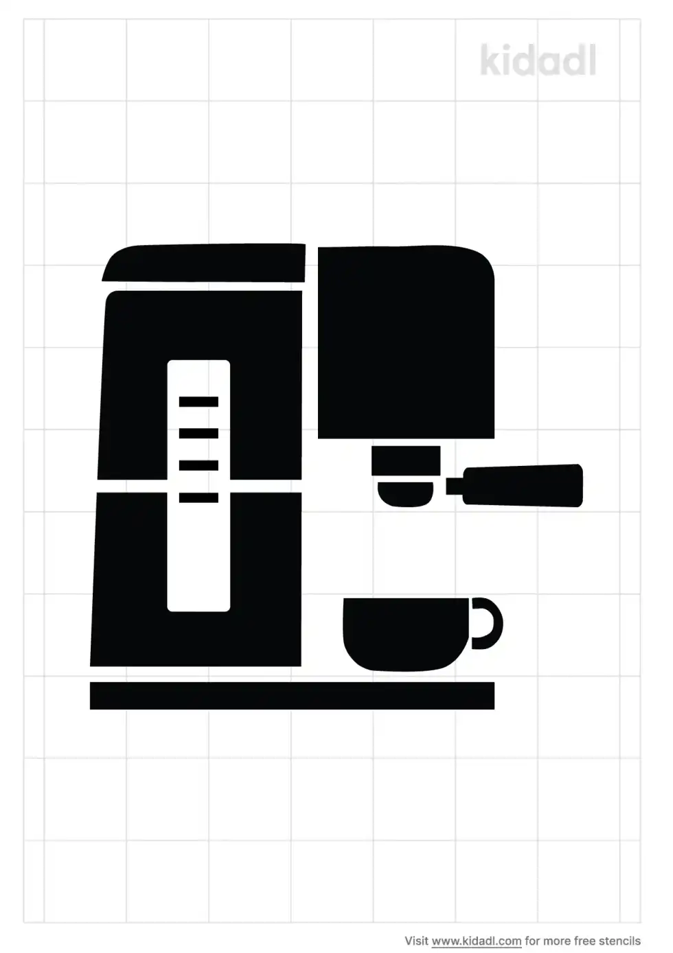 Coffee Machine Stencil