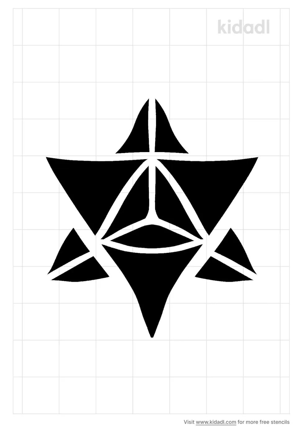 Merkaba Stencil