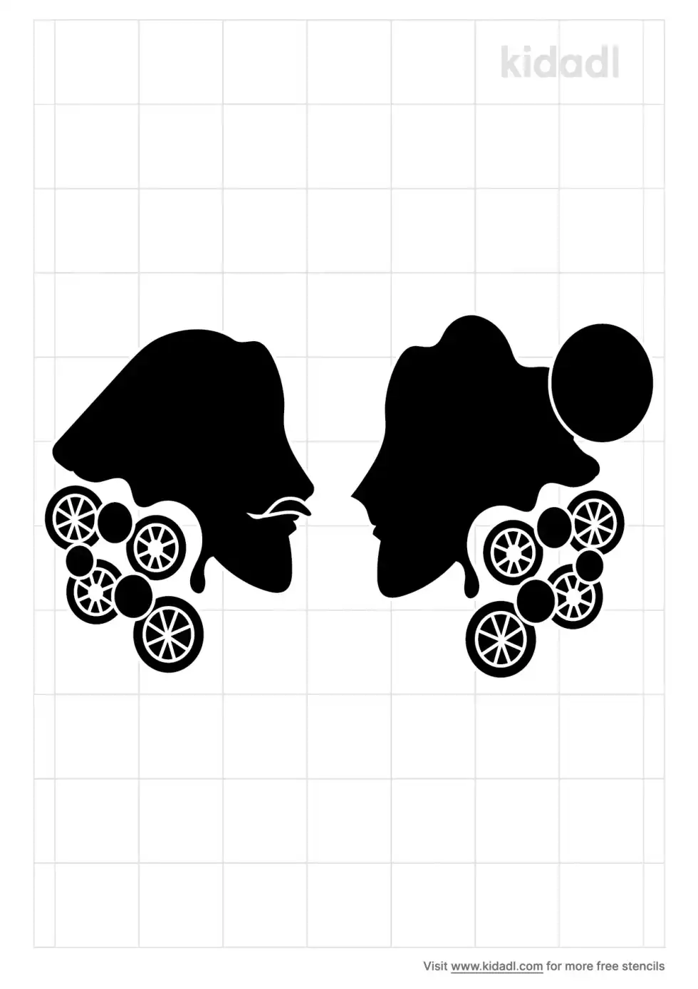 Steampunk Couple Stencil