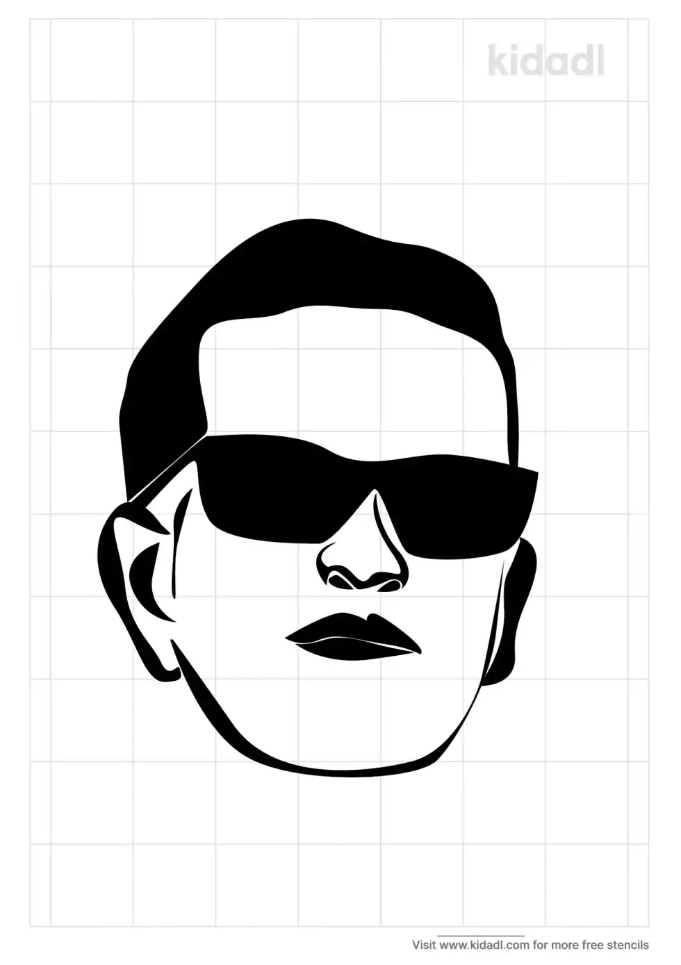 Layne Staley Stencil