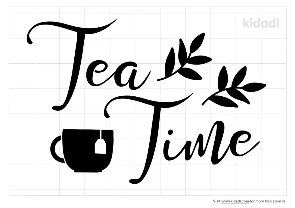 Tea Time Stencil