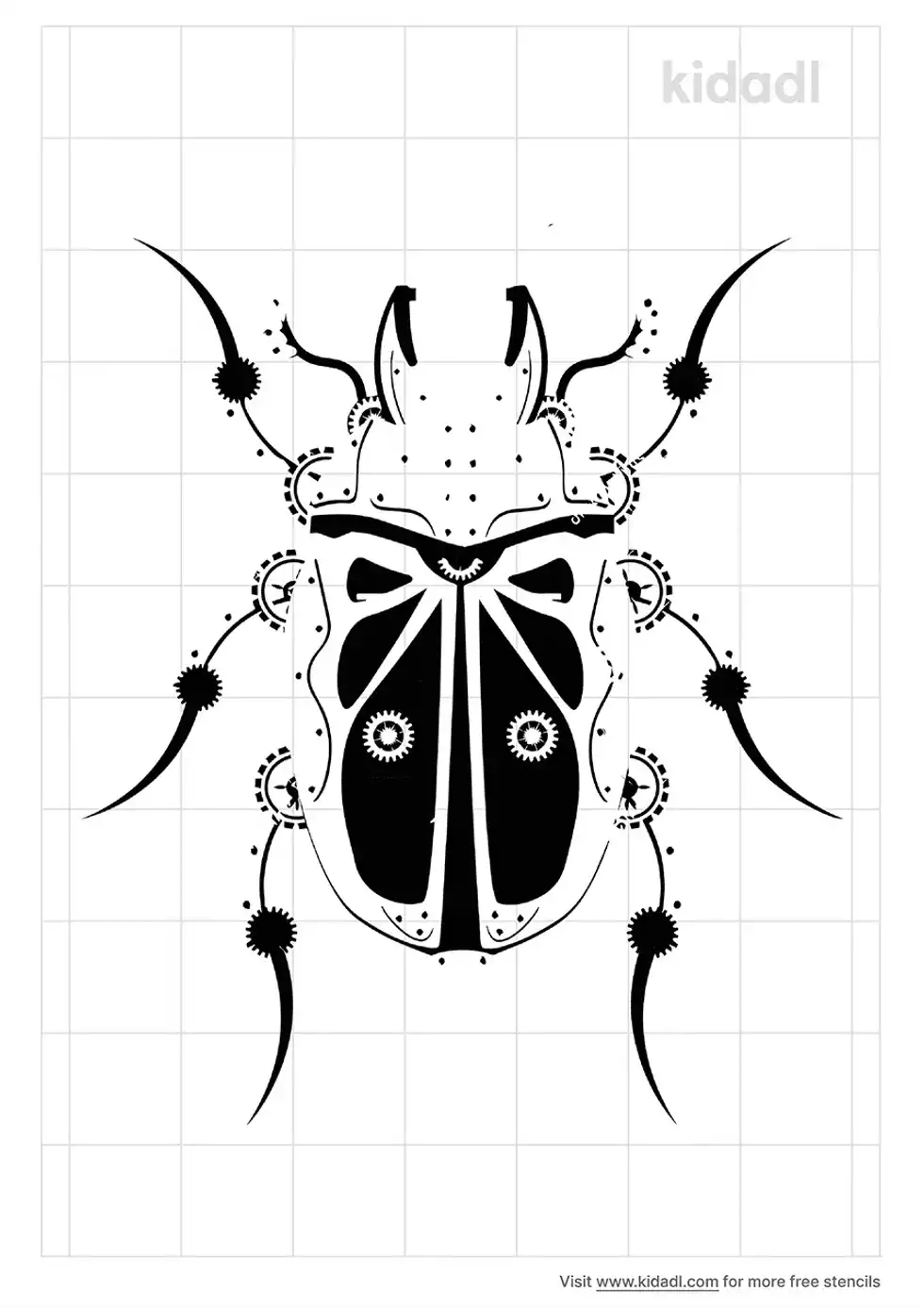 Mechanical Insect Stencil