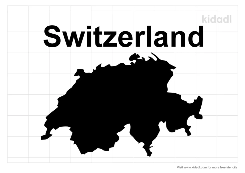 Switzerland Stencil