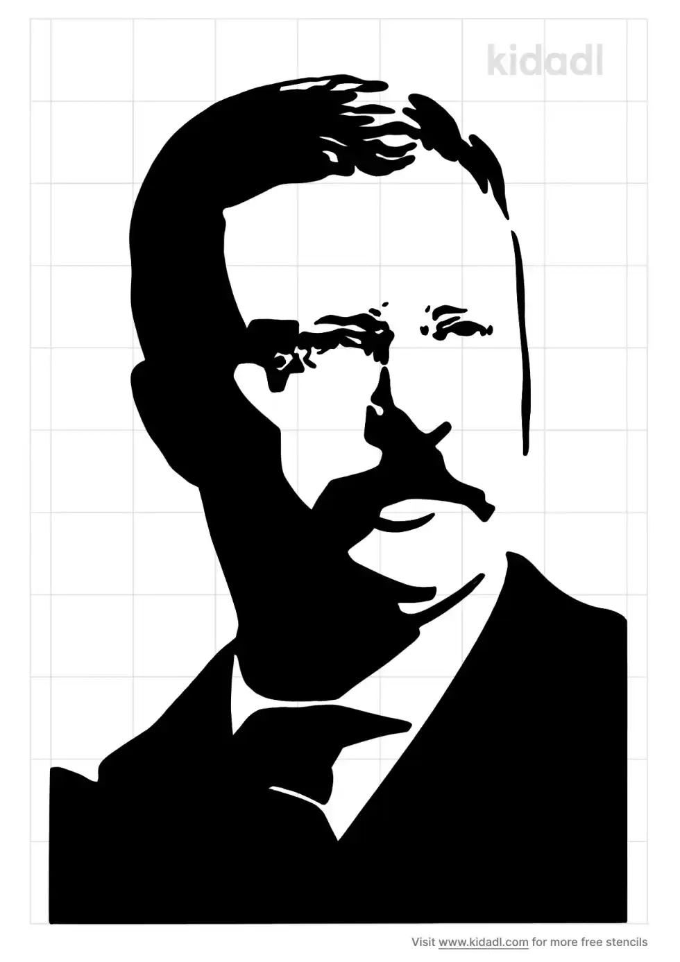 Teddy Roosevelt Stencil