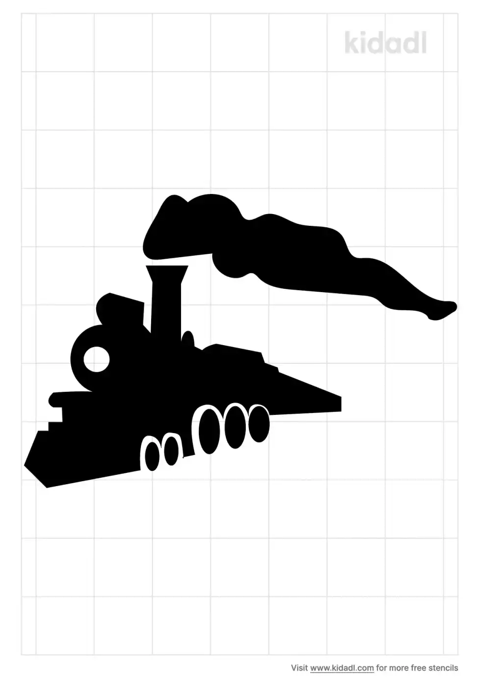 Freight Train Stencil