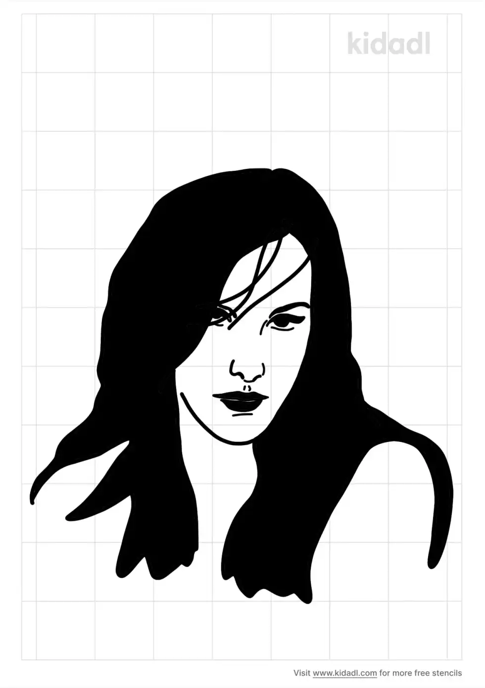 Liv Tyler Stencil