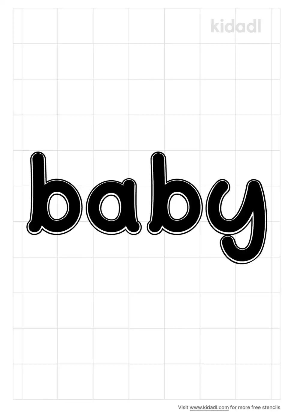 The Word Baby Stencil