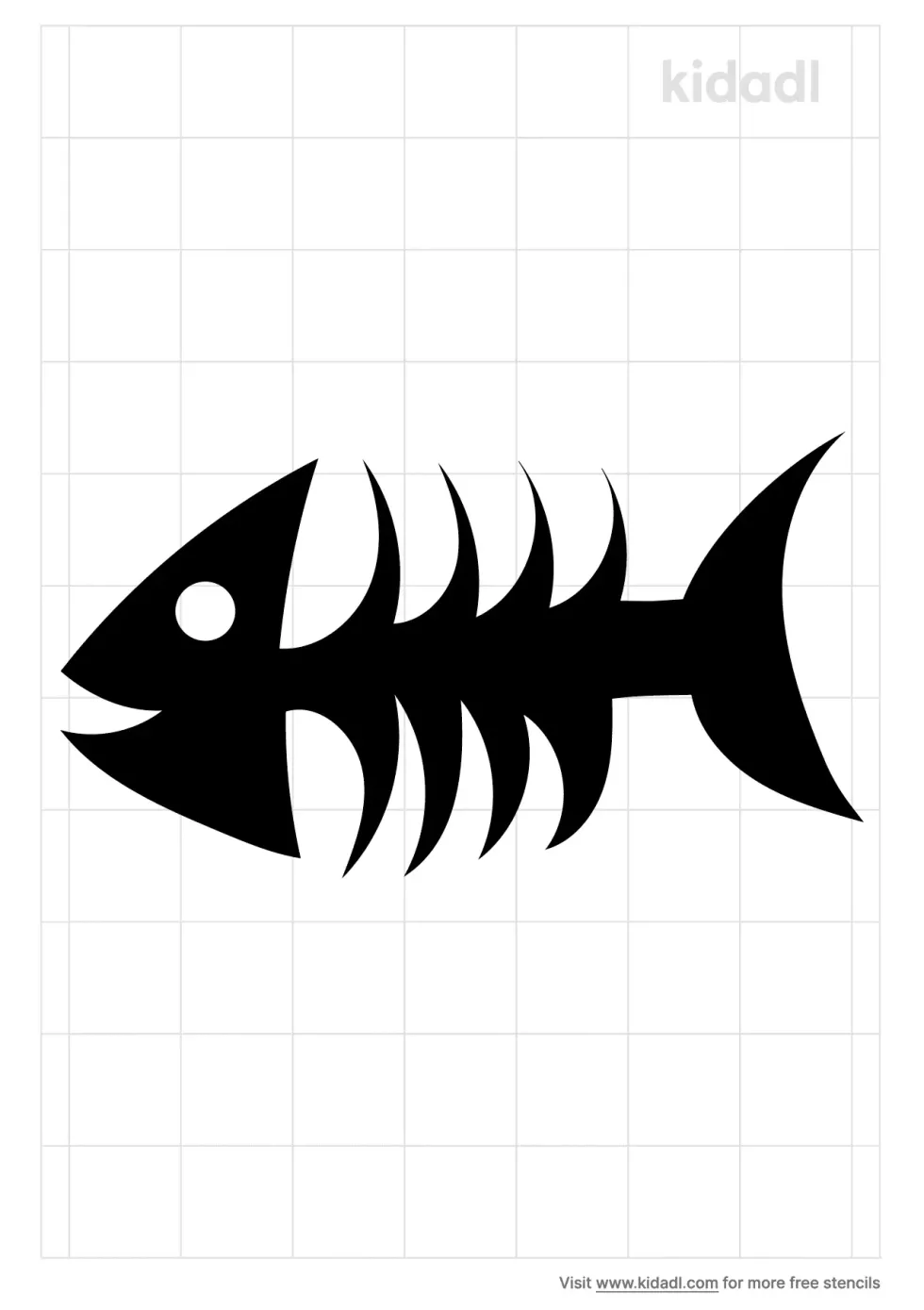 Fish Bone Stencil