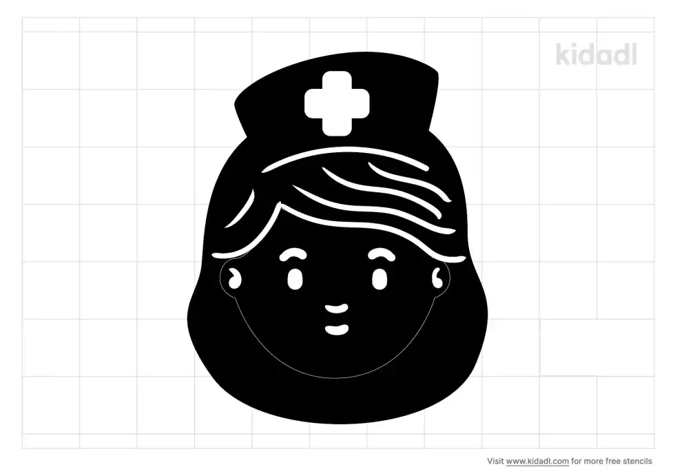 Nurse Face Stencil