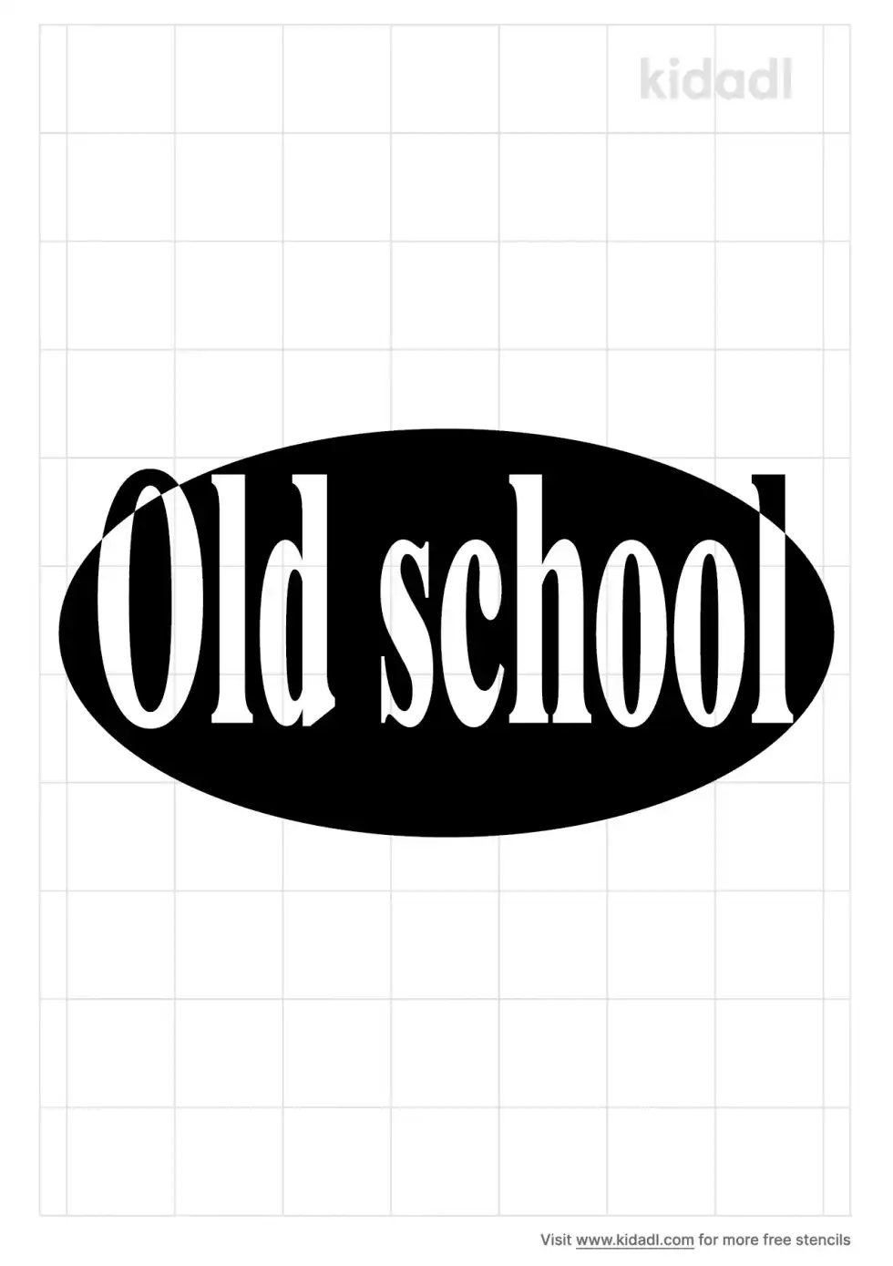 Old School Stencil