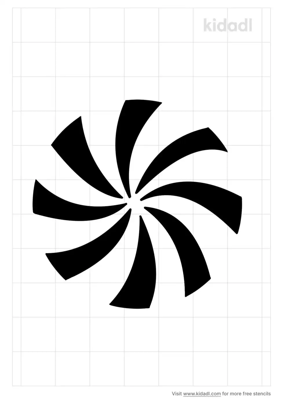 Peppermint Stencil